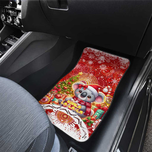 Koality Christmas Car Mats Cute Aussie Koala Holiday - Aussie Hoodie