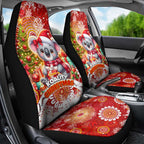 Koality Christmas Car Seat Cover Cute Aussie Koala Holiday - Aussie Hoodie