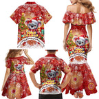 Koality Christmas Family Matching Mermaid Dress and Hawaiian Shirt Cute Aussie Koala Holiday - Aussie Hoodie