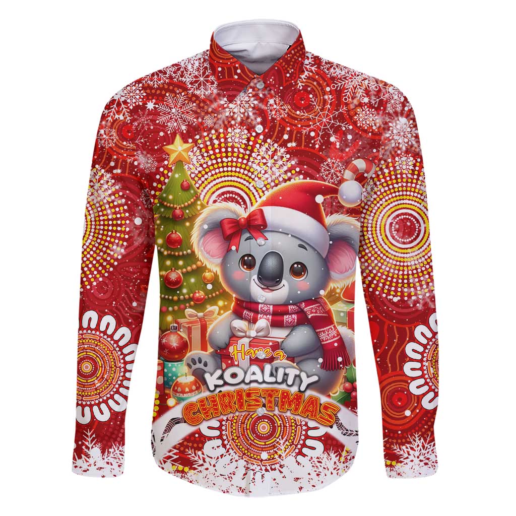 Koality Christmas Family Matching Off Shoulder Maxi Dress and Hawaiian Shirt Cute Aussie Koala Holiday - Aussie Hoodie