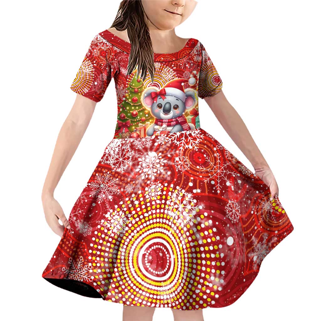 Koality Christmas Family Matching Off Shoulder Short Dress and Hawaiian Shirt Cute Aussie Koala Holiday - Aussie Hoodie