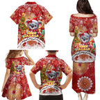Koality Christmas Family Matching Puletasi and Hawaiian Shirt Cute Aussie Koala Holiday - Aussie Hoodie