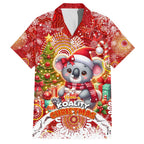 Koality Christmas Family Matching Short Sleeve Bodycon Dress and Hawaiian Shirt Cute Aussie Koala Holiday - Aussie Hoodie