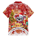 Koality Christmas Family Matching Short Sleeve Bodycon Dress and Hawaiian Shirt Cute Aussie Koala Holiday - Aussie Hoodie
