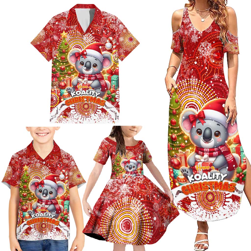 Koality Christmas Family Matching Summer Maxi Dress and Hawaiian Shirt Cute Aussie Koala Holiday - Aussie Hoodie