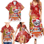 Koality Christmas Family Matching Summer Maxi Dress and Hawaiian Shirt Cute Aussie Koala Holiday - Aussie Hoodie