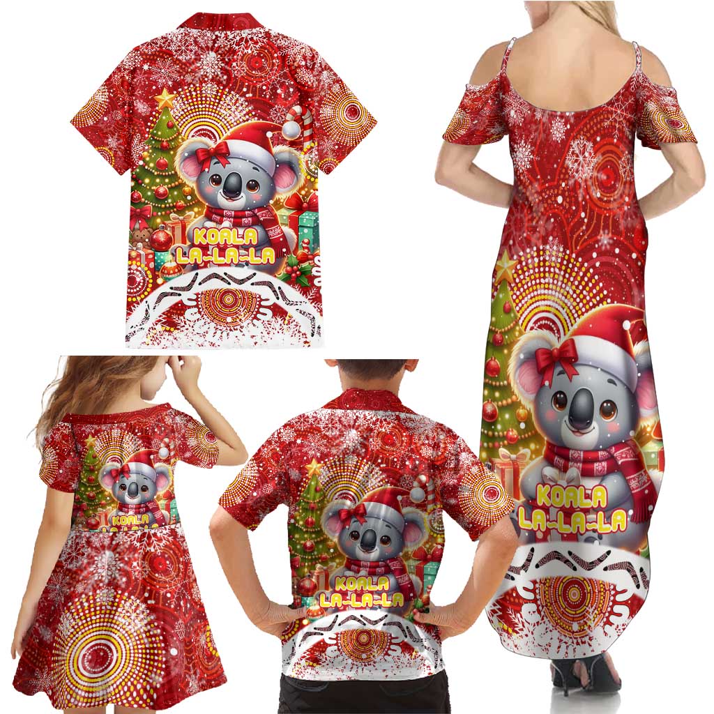 Koality Christmas Family Matching Summer Maxi Dress and Hawaiian Shirt Cute Aussie Koala Holiday - Aussie Hoodie