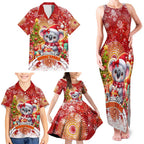 Koality Christmas Family Matching Tank Maxi Dress and Hawaiian Shirt Cute Aussie Koala Holiday - Aussie Hoodie