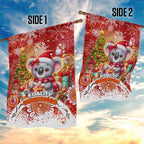 Koality Christmas Garden Flag Cute Aussie Koala Holiday - Aussie Hoodie