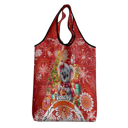 Koality Christmas Grocery Bag Cute Aussie Koala Holiday - Aussie Hoodie