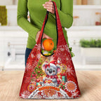 Koality Christmas Grocery Bag Cute Aussie Koala Holiday - Aussie Hoodie