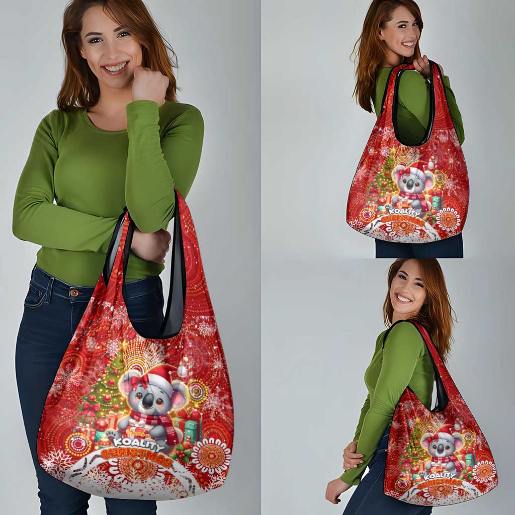 Koality Christmas Grocery Bag Cute Aussie Koala Holiday - Aussie Hoodie