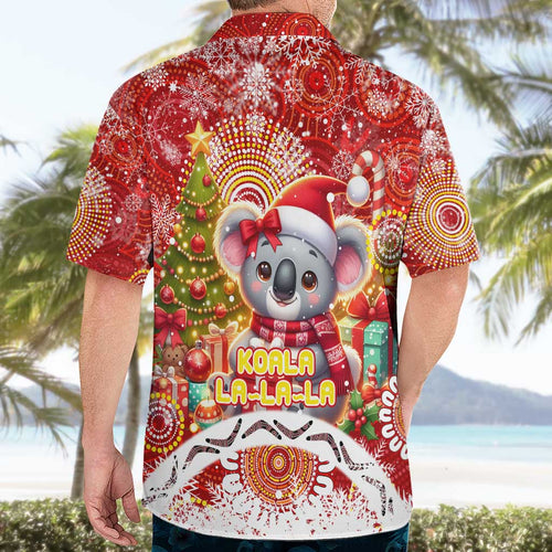 Koality Christmas Hawaiian Shirt Cute Aussie Koala Holiday - Aussie Hoodie