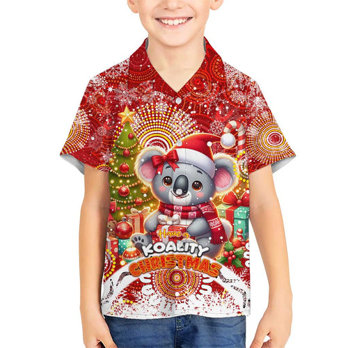 Koality Christmas Hawaiian Shirt Cute Aussie Koala Holiday - Aussie Hoodie
