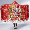 Koality Christmas Hooded Blanket Cute Aussie Koala Holiday - Aussie Hoodie