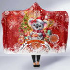 Koality Christmas Hooded Blanket Cute Aussie Koala Holiday - Aussie Hoodie