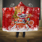 Koality Christmas Hooded Blanket Cute Aussie Koala Holiday - Aussie Hoodie