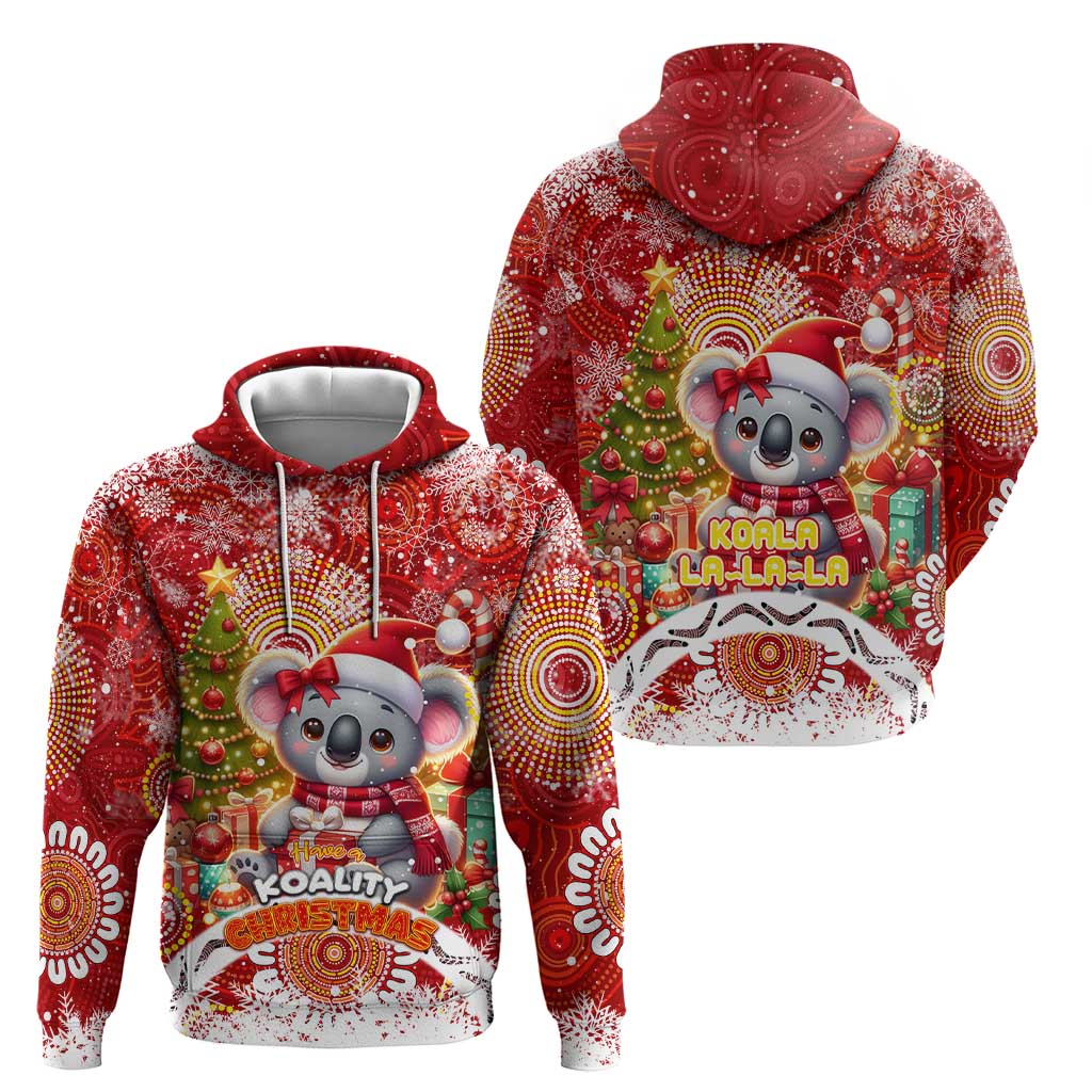 Koality Christmas Hoodie Cute Aussie Koala Holiday - Aussie Hoodie