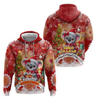 Koality Christmas Hoodie Cute Aussie Koala Holiday - Aussie Hoodie