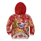 Koality Christmas Kid Hoodie Cute Aussie Koala Holiday - Aussie Hoodie
