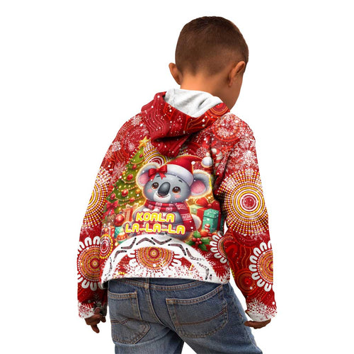 Koality Christmas Kid Hoodie Cute Aussie Koala Holiday - Aussie Hoodie