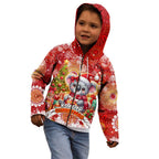 Koality Christmas Kid Hoodie Cute Aussie Koala Holiday - Aussie Hoodie