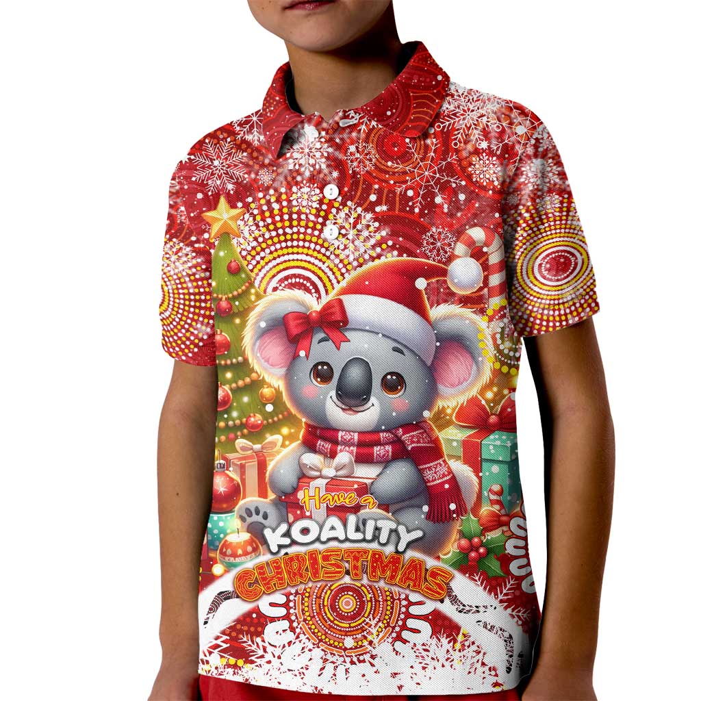 Koality Christmas Kid Polo Shirt Cute Aussie Koala Holiday - Aussie Hoodie