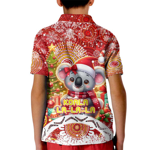 Koality Christmas Kid Polo Shirt Cute Aussie Koala Holiday - Aussie Hoodie