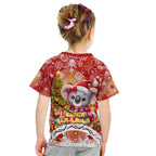 Koality Christmas Kid T Shirt Cute Aussie Koala Holiday - Aussie Hoodie