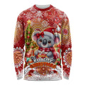 Koality Christmas Long Sleeve Shirt Cute Aussie Koala Holiday - Aussie Hoodie