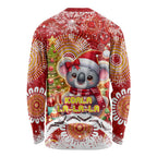 Koality Christmas Long Sleeve Shirt Cute Aussie Koala Holiday - Aussie Hoodie