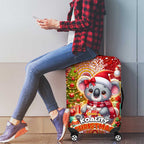 Koality Christmas Luggage Cover Cute Aussie Koala Holiday - Aussie Hoodie