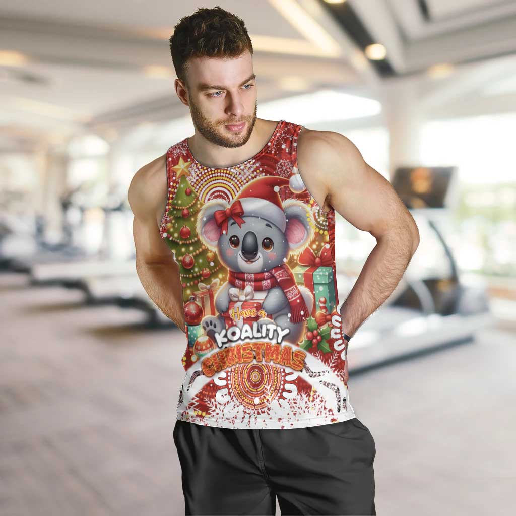Koality Christmas Men Tank Top Cute Aussie Koala Holiday - Aussie Hoodie