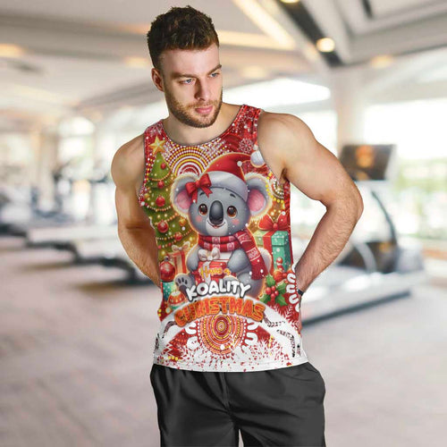 Koality Christmas Men Tank Top Cute Aussie Koala Holiday - Aussie Hoodie