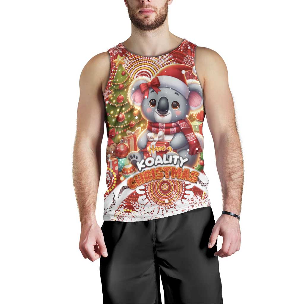 Koality Christmas Men Tank Top Cute Aussie Koala Holiday - Aussie Hoodie
