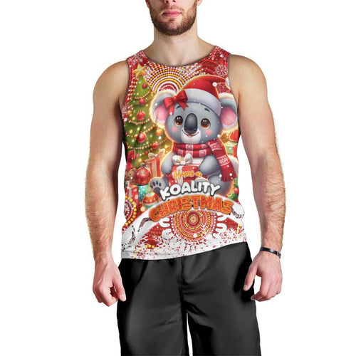 Koality Christmas Men Tank Top Cute Aussie Koala Holiday - Aussie Hoodie