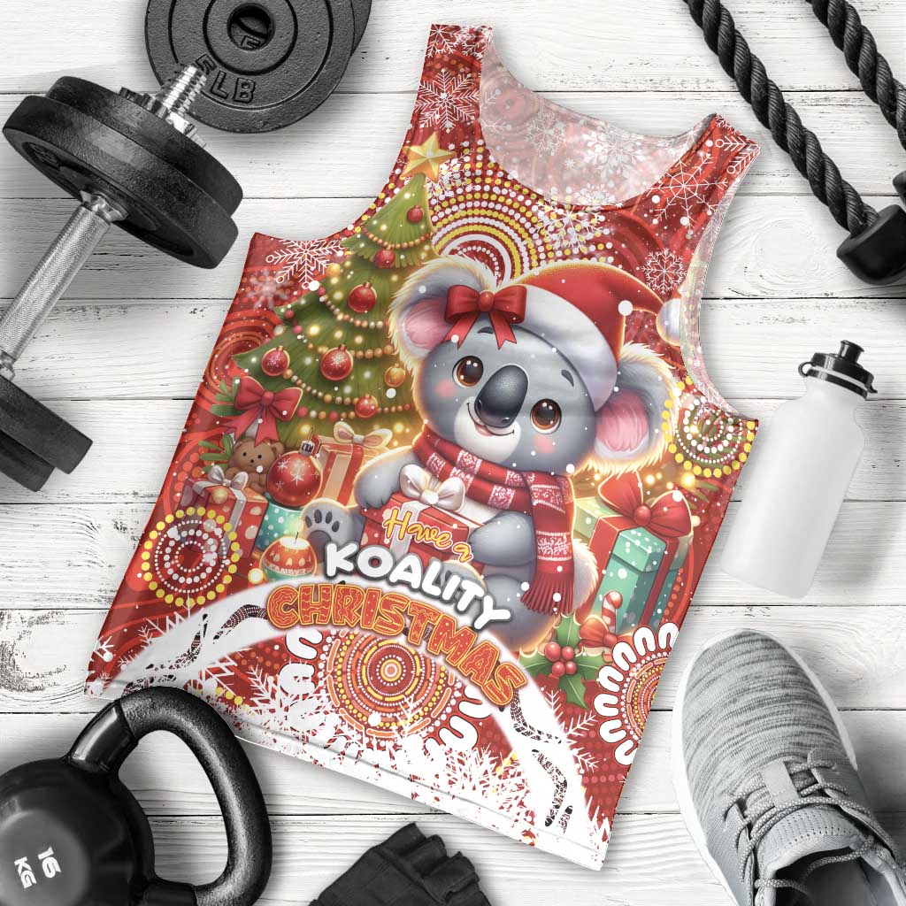 Koality Christmas Men Tank Top Cute Aussie Koala Holiday - Aussie Hoodie