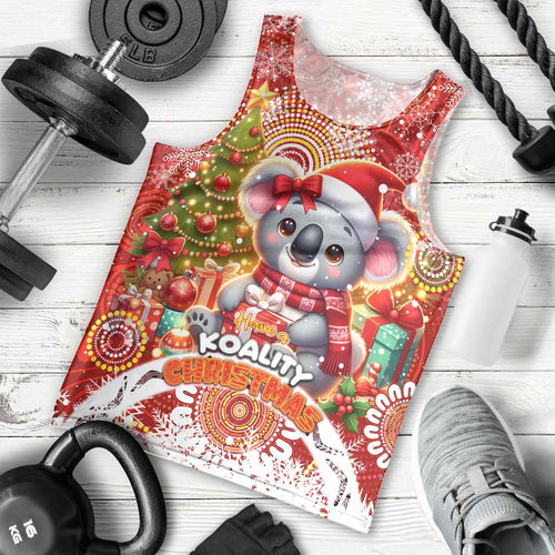 Koality Christmas Men Tank Top Cute Aussie Koala Holiday - Aussie Hoodie