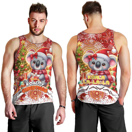 Koality Christmas Men Tank Top Cute Aussie Koala Holiday - Aussie Hoodie