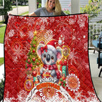 Koality Christmas Quilt Cute Aussie Koala Holiday - Aussie Hoodie