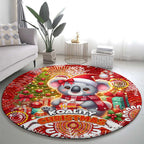 Koality Christmas Round Carpet Cute Aussie Koala Holiday - Aussie Hoodie