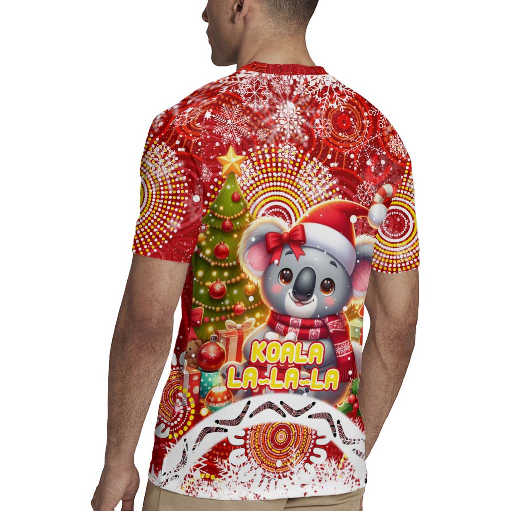Koality Christmas Rugby Jersey Cute Aussie Koala Holiday - Aussie Hoodie
