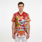 Koality Christmas Scrub Top Cute Aussie Koala Holiday - Aussie Hoodie