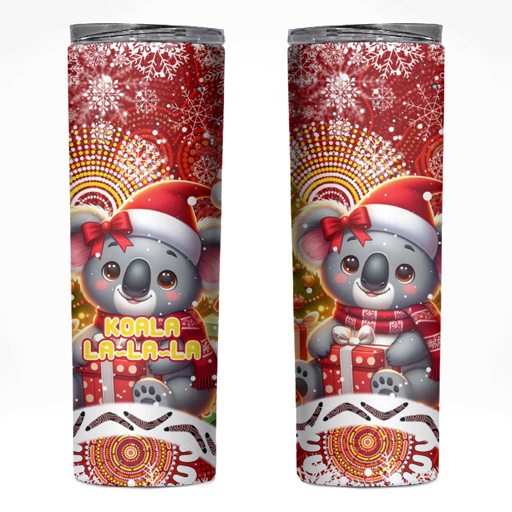 Koality Christmas Skinny Tumbler Cute Aussie Koala Holiday - Aussie Hoodie