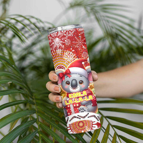 Koality Christmas Skinny Tumbler Cute Aussie Koala Holiday - Aussie Hoodie