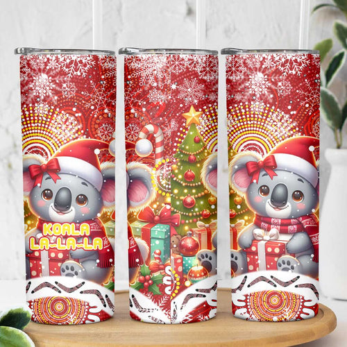 Koality Christmas Skinny Tumbler Cute Aussie Koala Holiday - Aussie Hoodie