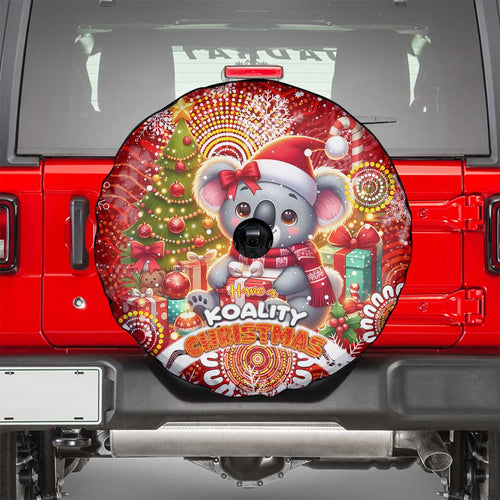 Koality Christmas Spare Tire Cover Cute Aussie Koala Holiday - Aussie Hoodie