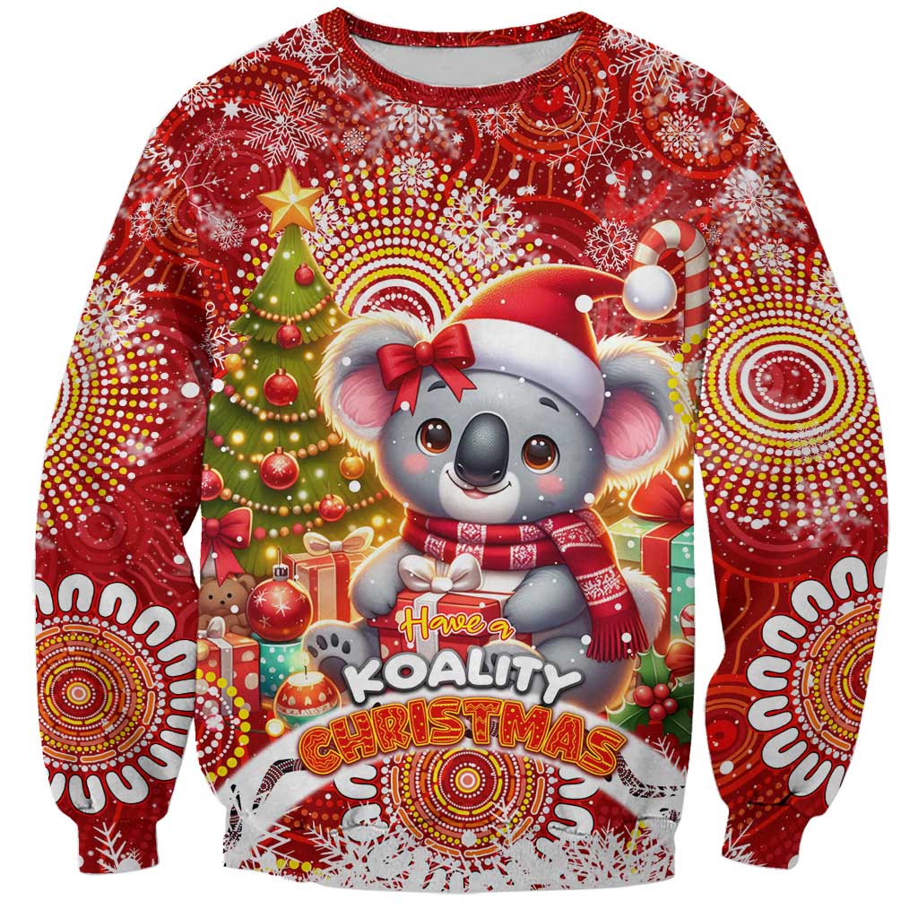 Koality Christmas Sweatshirt Cute Aussie Koala Holiday - Aussie Hoodie