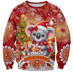 Koality Christmas Sweatshirt Cute Aussie Koala Holiday - Aussie Hoodie