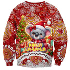 Koality Christmas Sweatshirt Cute Aussie Koala Holiday - Aussie Hoodie